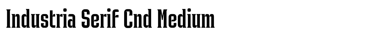 Industria Serif Cnd Medium image